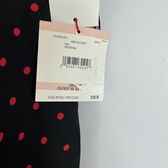 !!! Lowest Price!!! NWT Anne Klein Polka Dot Midi Faux Wrap Skirt - Picture 6 of 11